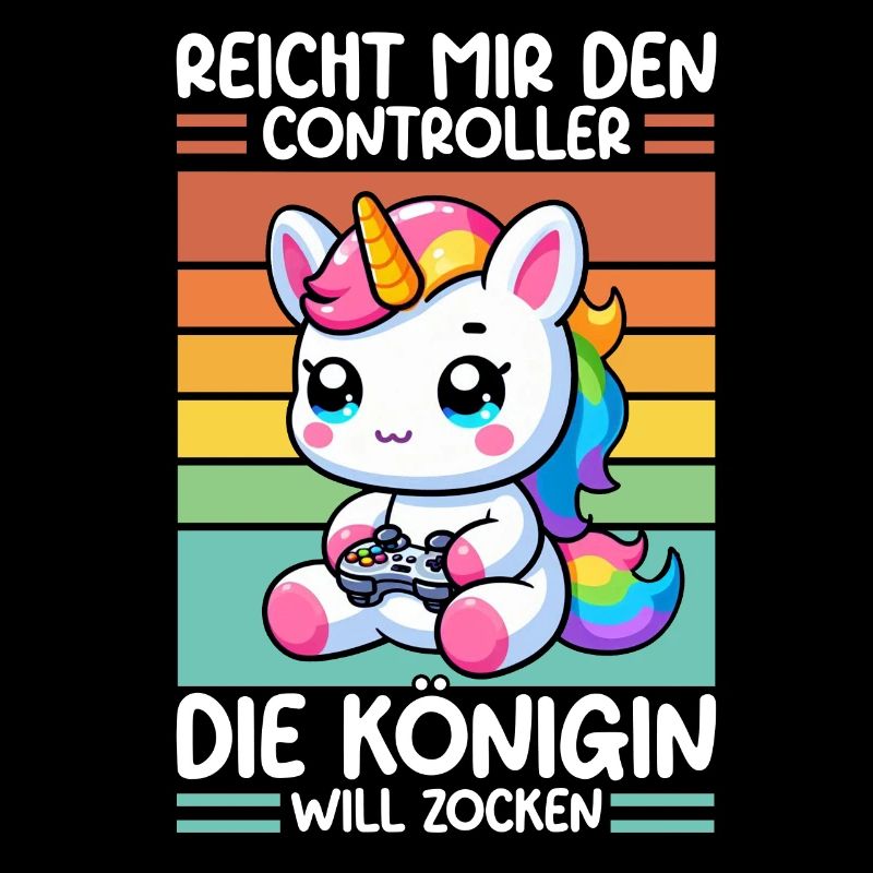 Hands me the controller, the queen wants to play