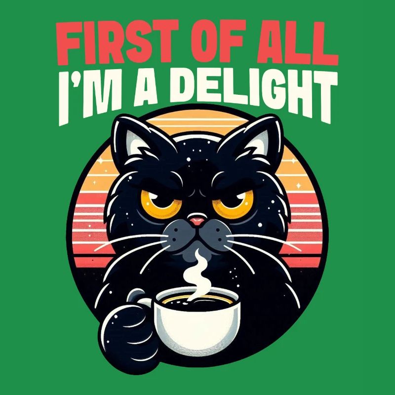 Zunächst Bin Ich Eine Freude Eine Verärgerte Katze