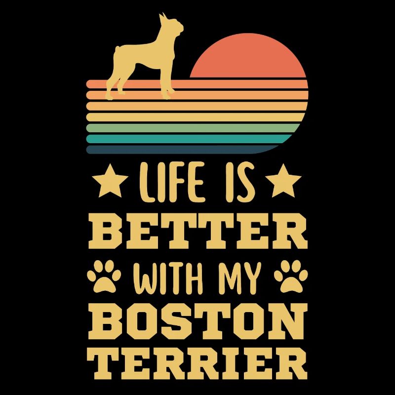 Legendary Boston Terrier Vintage Retro