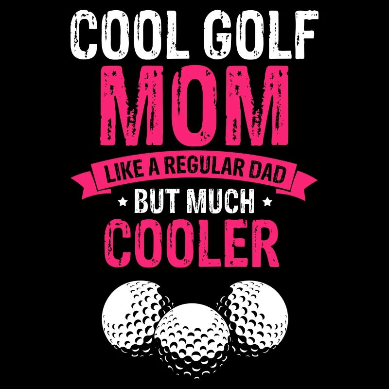 Cool maman de golf comme un père ordinaire mais beaucoup plus cool
