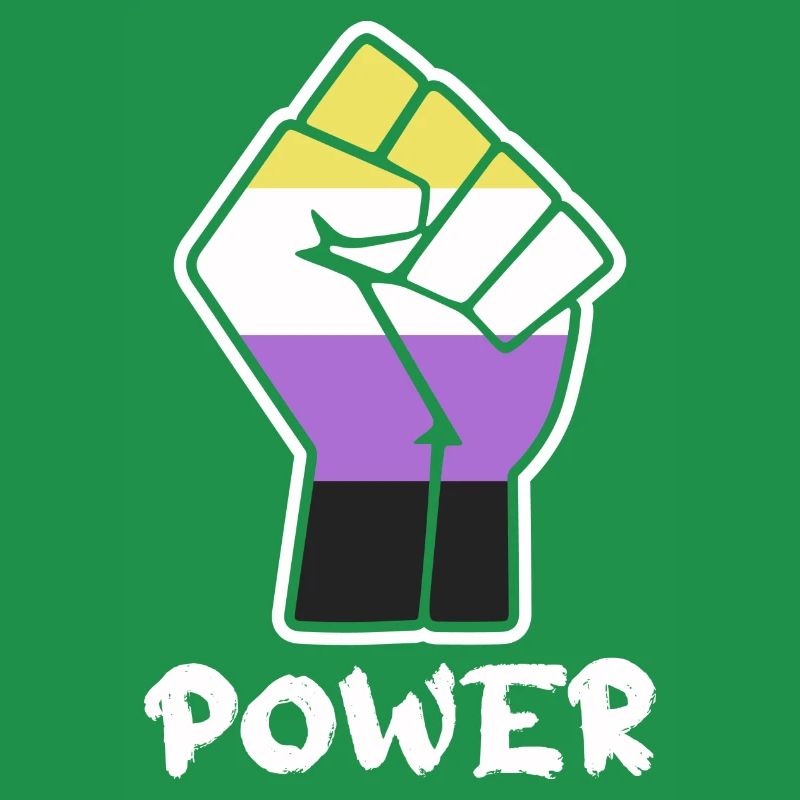 Power Nonbinary Pride Faust Design für Equality