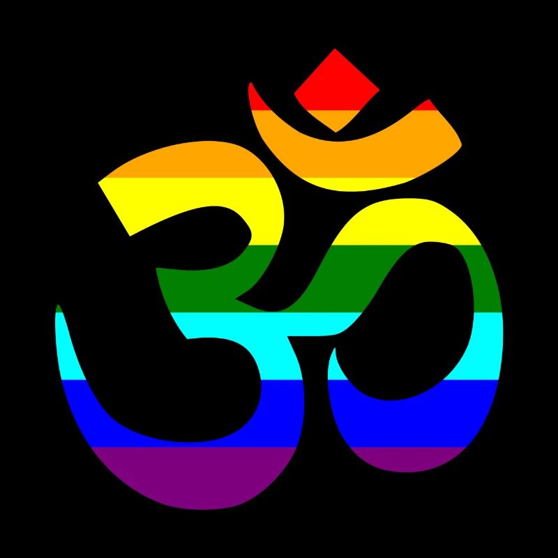 Rainbow Om sign