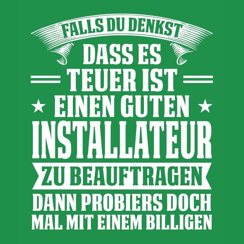 Installateur Beruf Klempner Geschenk