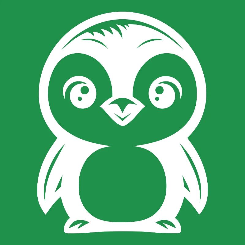 Cute Comic Penguin Drawing