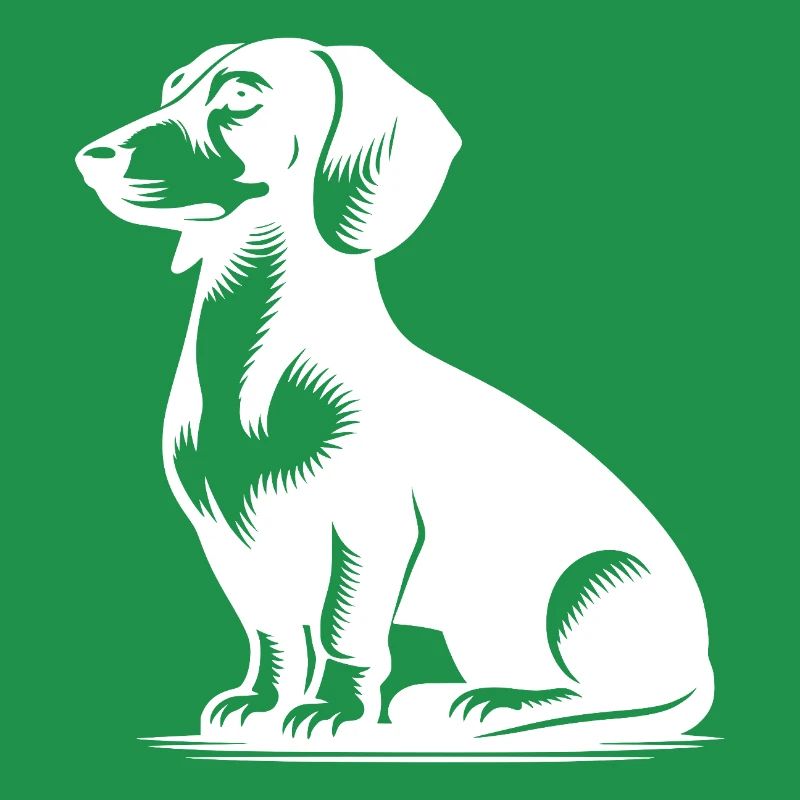 Teckel mignon petit chien de chasse élégant