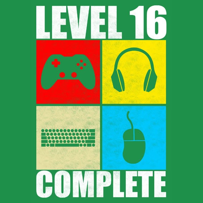 16e anniversaire De Jeu Level Cadeau Complete