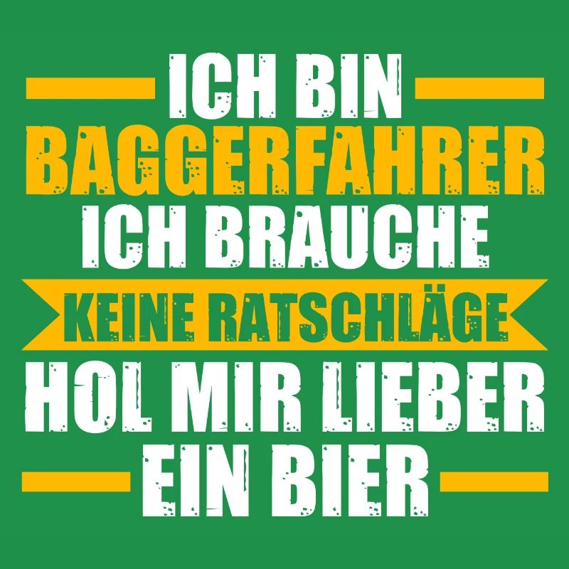 Baggerfahrer Bier Bagger Geschenk