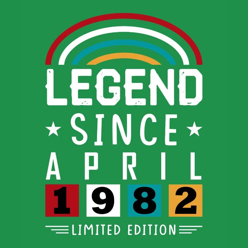 1982 Legend Since Geburtstag Geschenk April
