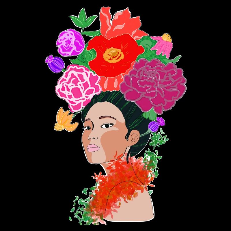 Femme fleur - Blumenmädchen