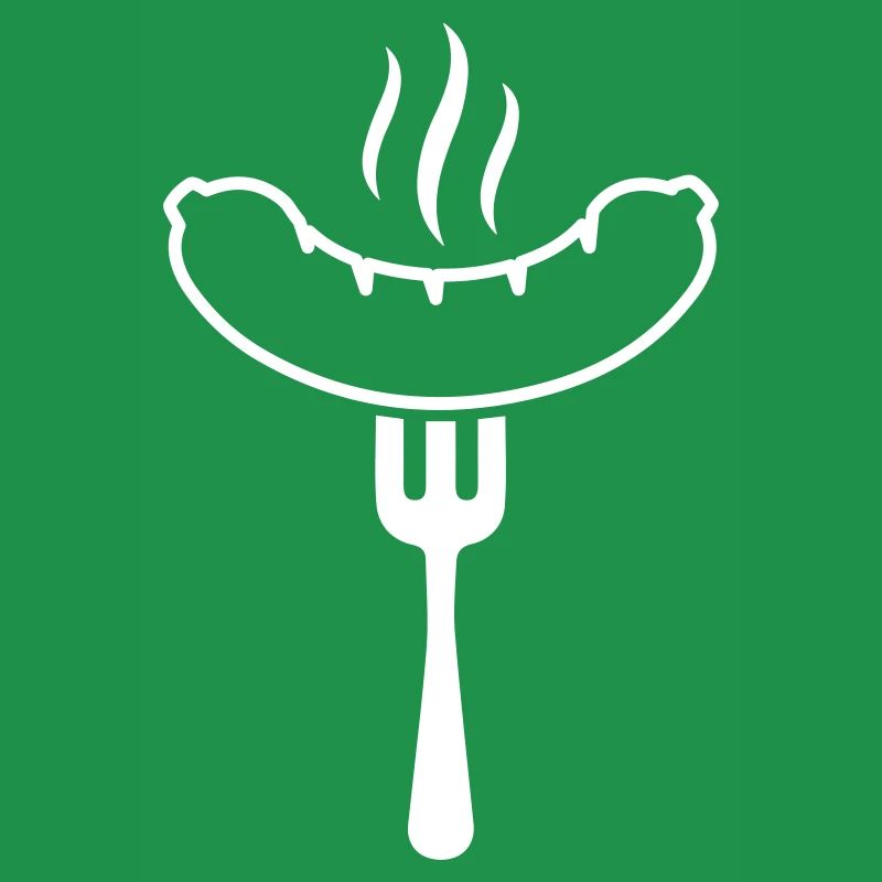 bratwurst symbol wurst gabel symbol