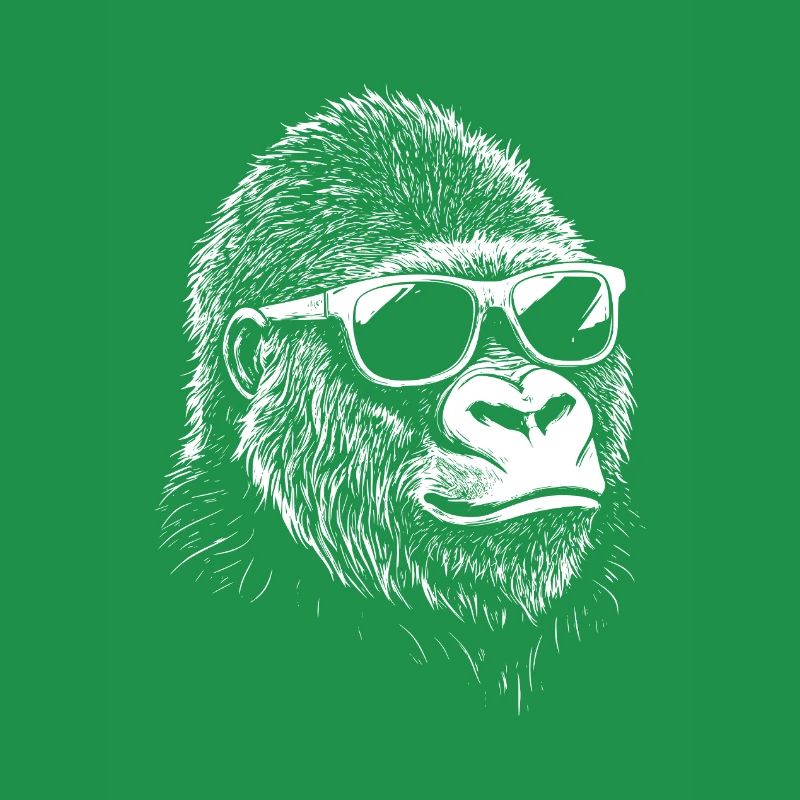 Cool Gorilla Sonnenbrille Sommer Affe Graphic
