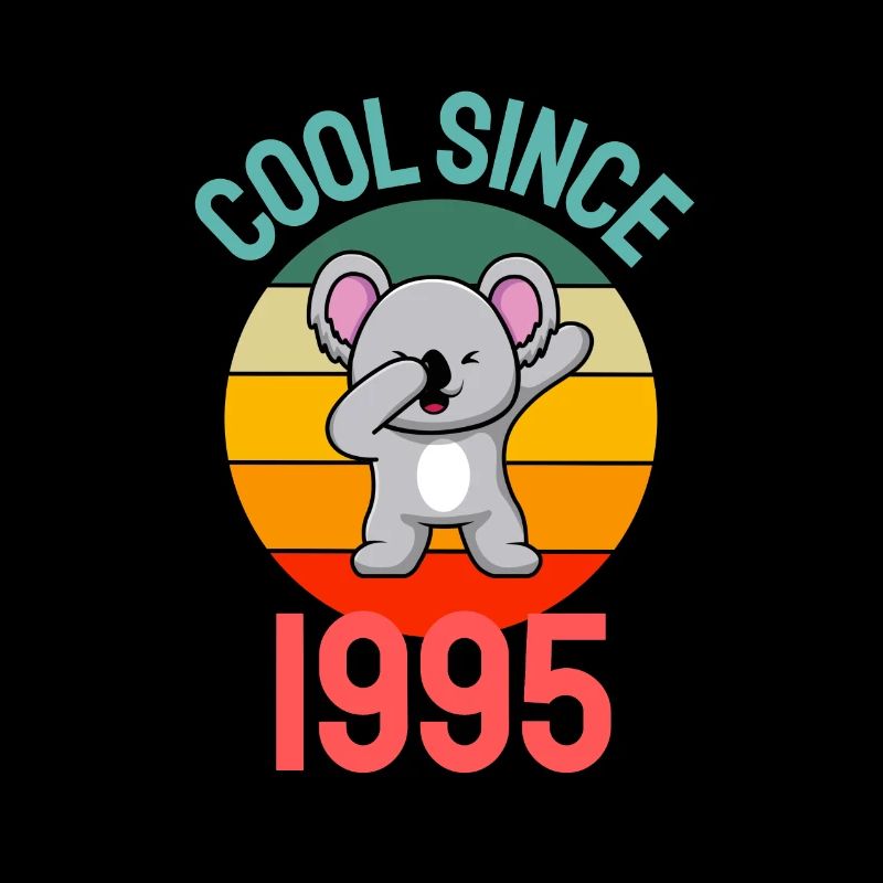 Cool seit 1995 Retro Dabbing Koala 27. Geburtstag