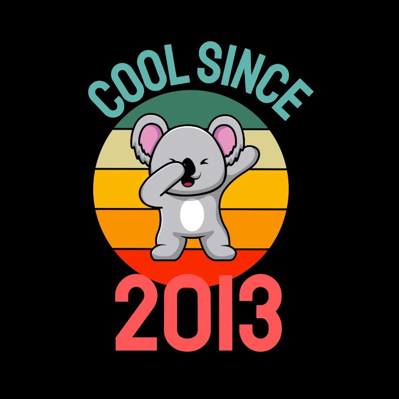Cool seit 2013 Retro Dabbing Koala 9. Geburtstag