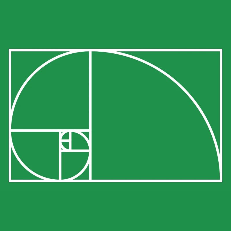 Fibonacci Spirale Mathematik Geschenk Idee Nerd