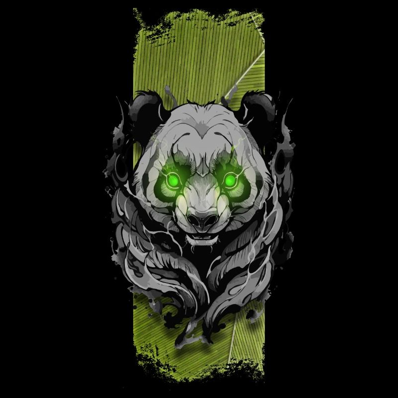 Jade tranquille : Gentil panda aux yeux verts
