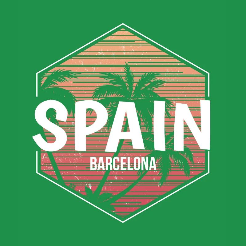 Souvenir de vacances à la plage de Barcelone