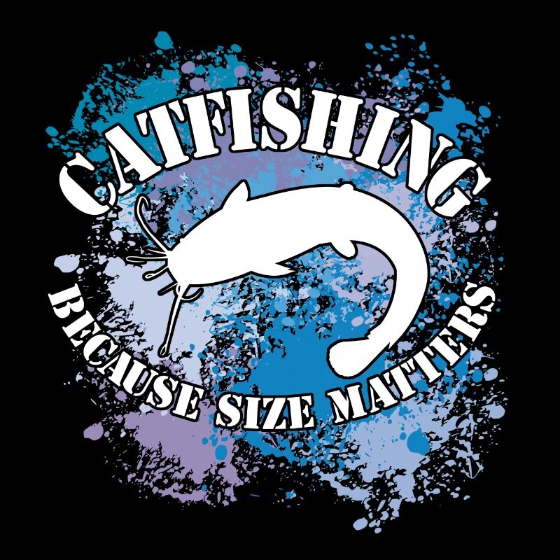Poisson-chat Wels Waller sur des taches de couleur