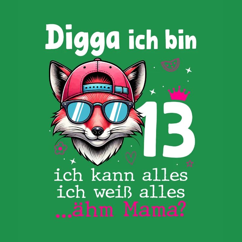 Digga Ich Bin 13 Kindergeburtstag Mädchen