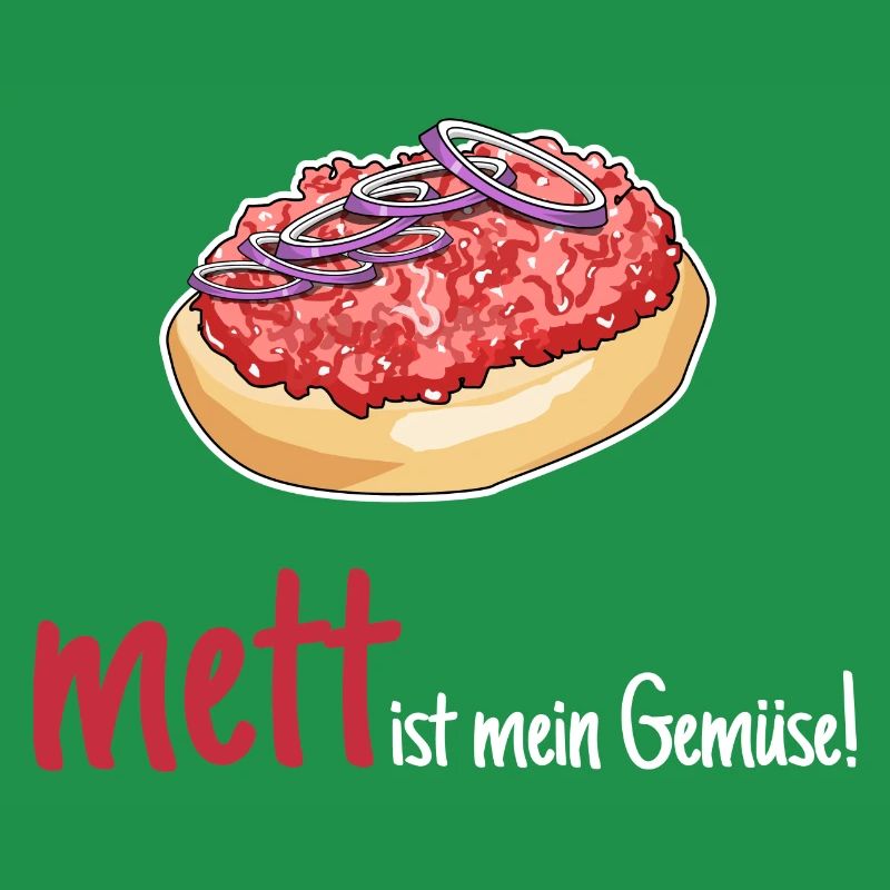 Mett Mettbrötchen Hackfleisch Lustig Geschenk