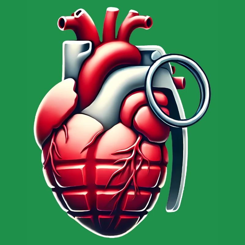 Explosive Herzgranate Design