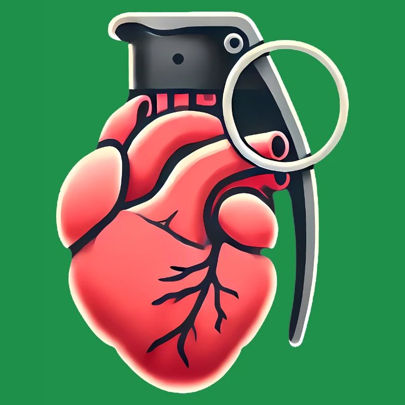 Explosive Herzgranate Design