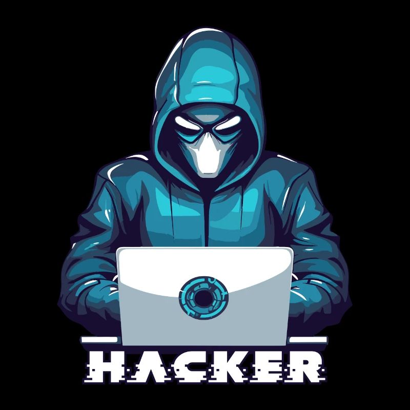 Maskierter Hacker Hacking