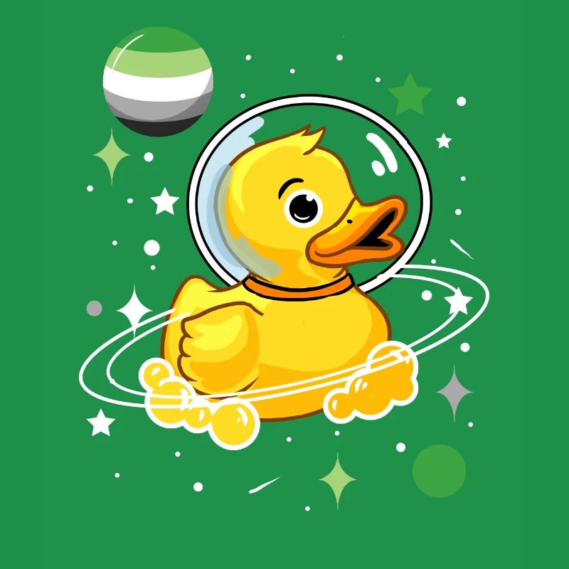 Canard Astronaute Aromantic Pride
