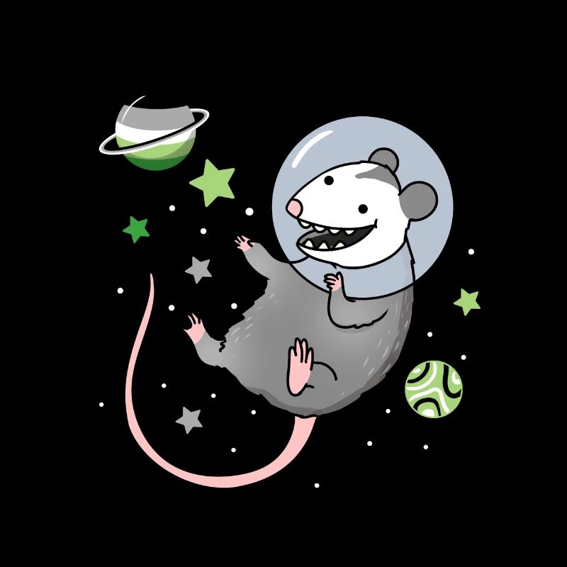 Aromatic opossum in space