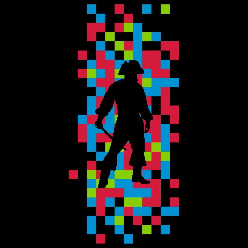 pirate tile pattern abstract motif graphic gift