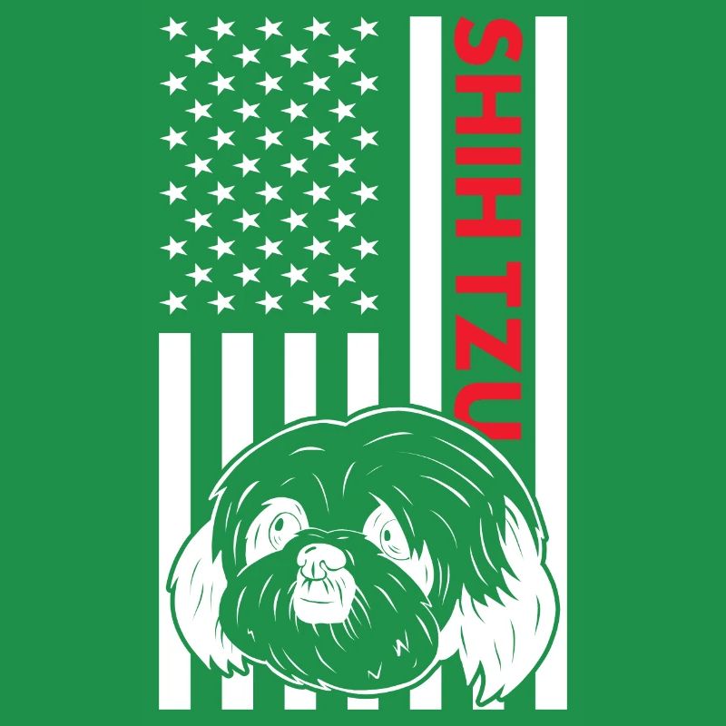 Shih Tzu Us Drapeau