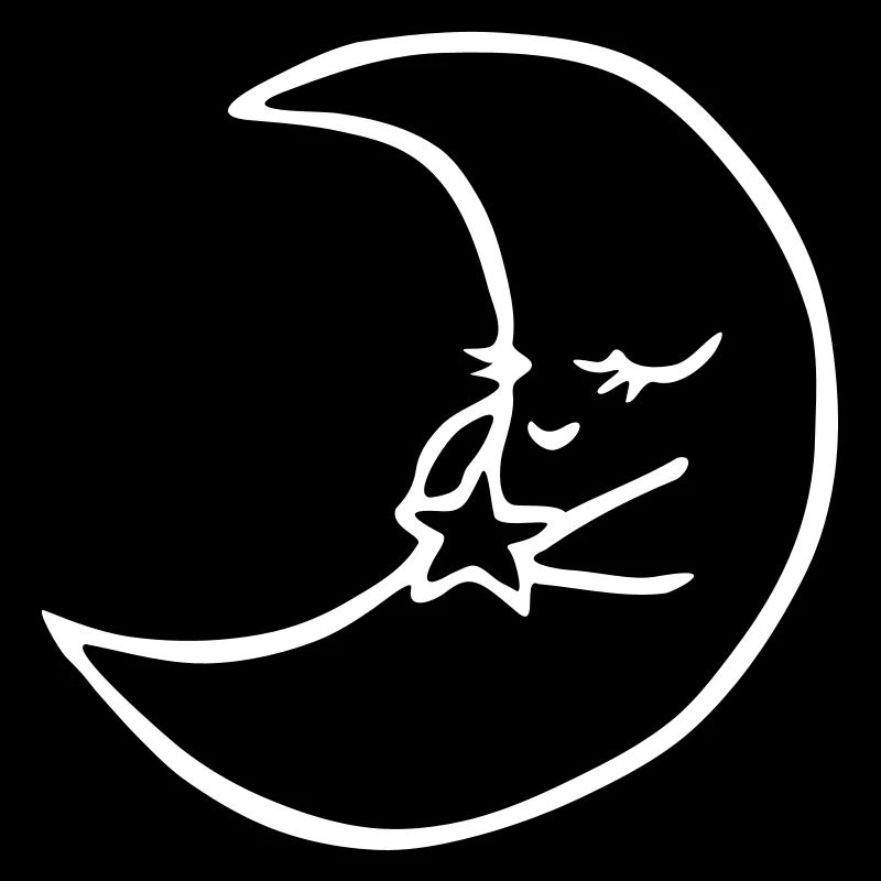 Lune avec étoile