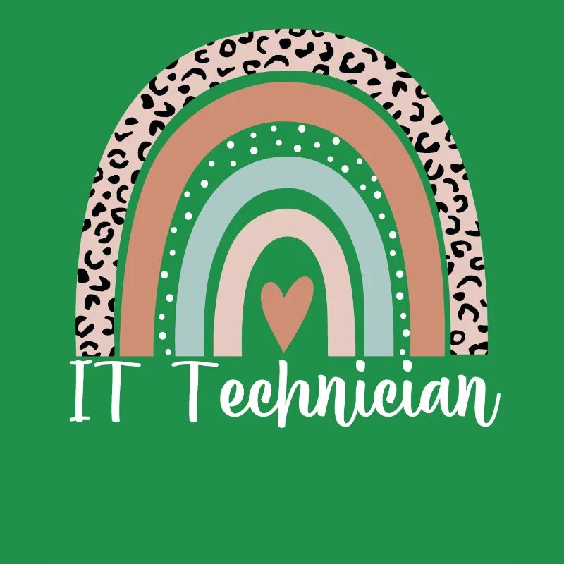 Technicien informatique Rainbow Leopard Drôle Technicien informatique