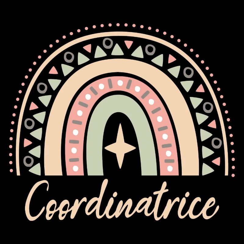 Cadeau Coordinatrice. Boho Rainbow coordinatrice.
