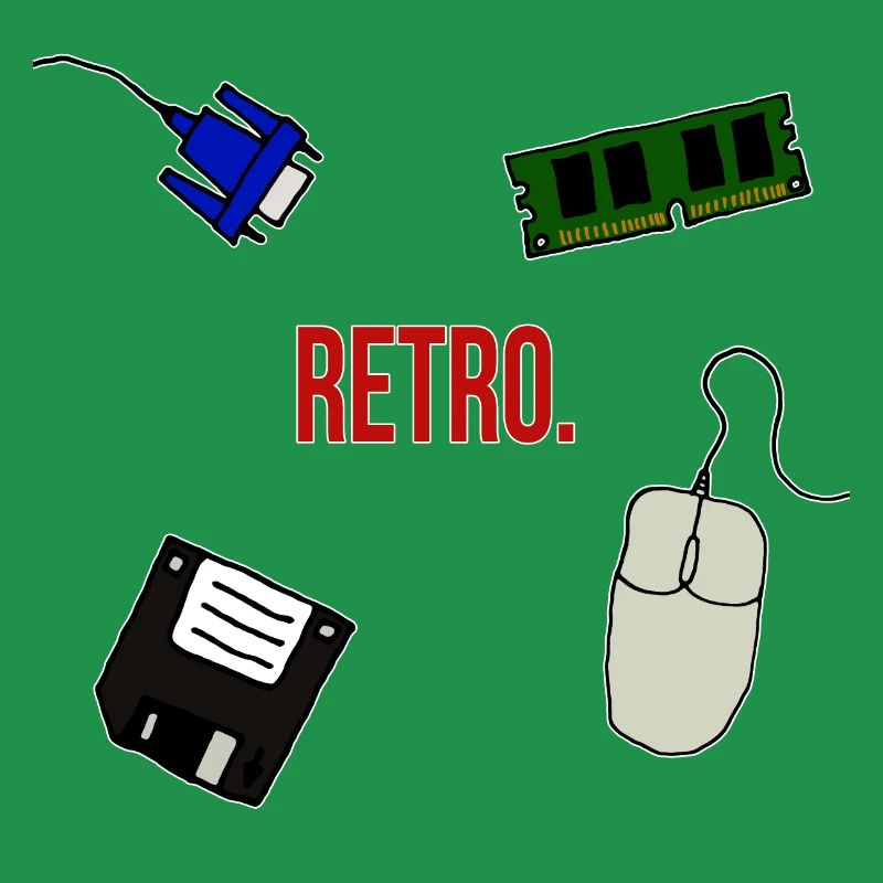 Retro Computer Lettering Statement Gift 90s