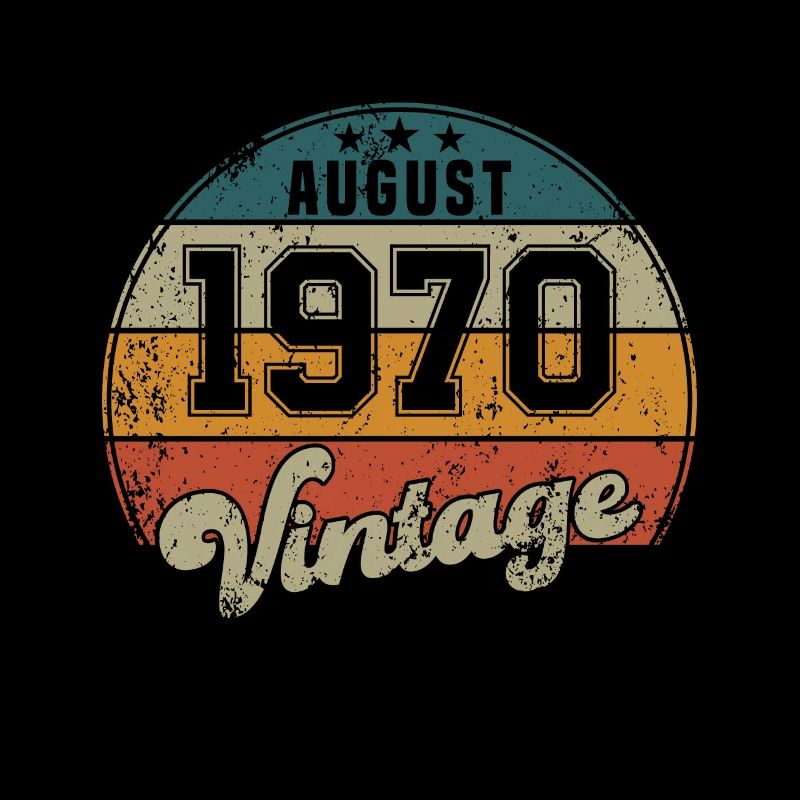 Vintage Geburtstag - August 1970 - Geschenkidee