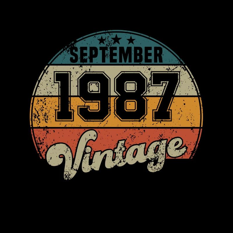 Vintage Geburtstag - September 1987 - Geschenkidee