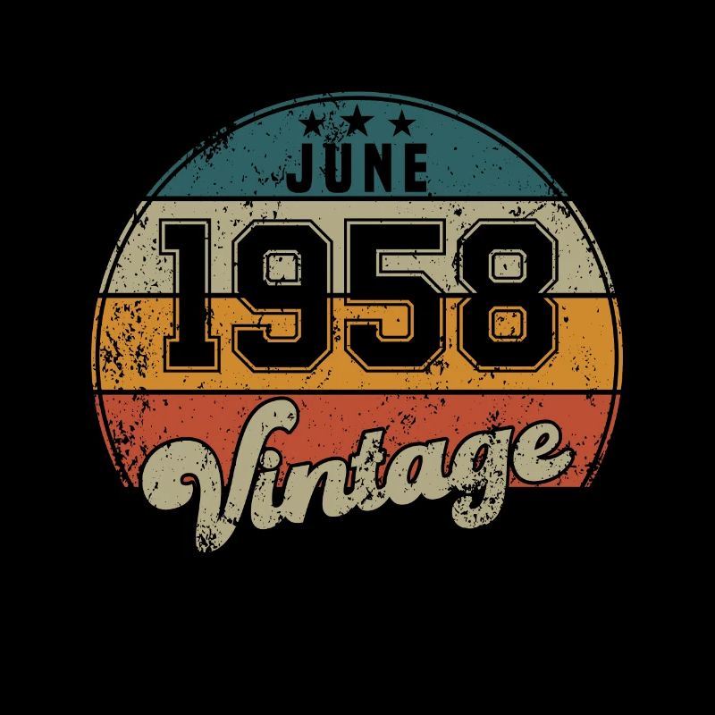 Vintage Geburtstag - Juni 1958 - Geschenkidee