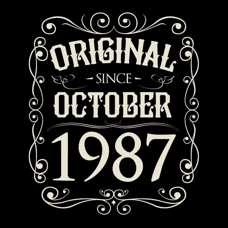 Vintage - Original since Oktober 1987 Geburtstag