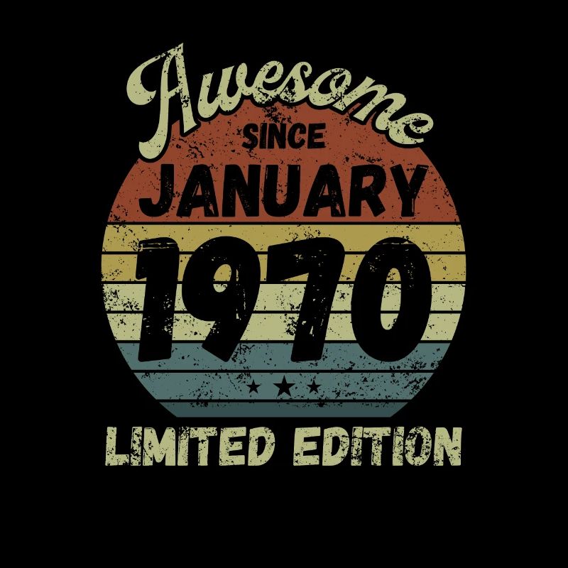 Awesome since January 1970 - Birthday