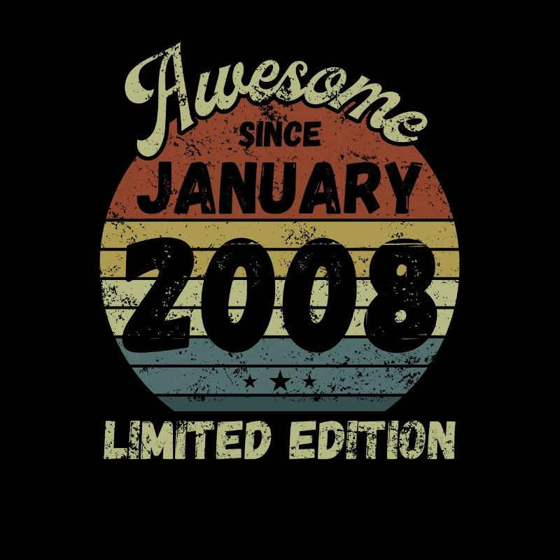 Awesome since January 2008 - Geburtstag