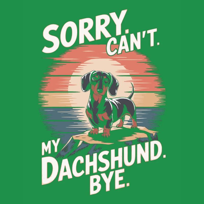 Dackel Spruch Vintage