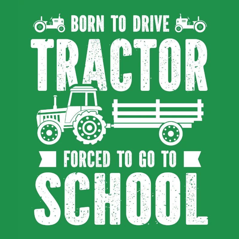 Born to drive a tractor, forced to go to school