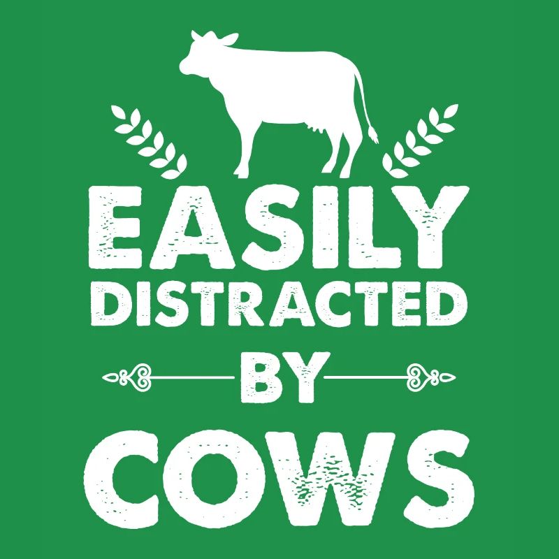 Facilement distrait par les vaches -