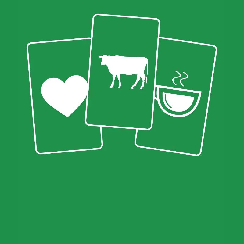 Herz - Kaffee - Kuh -