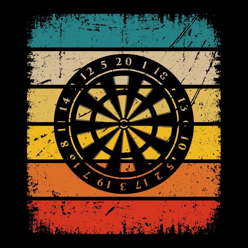 Retro Rechthoek - Dartboard -