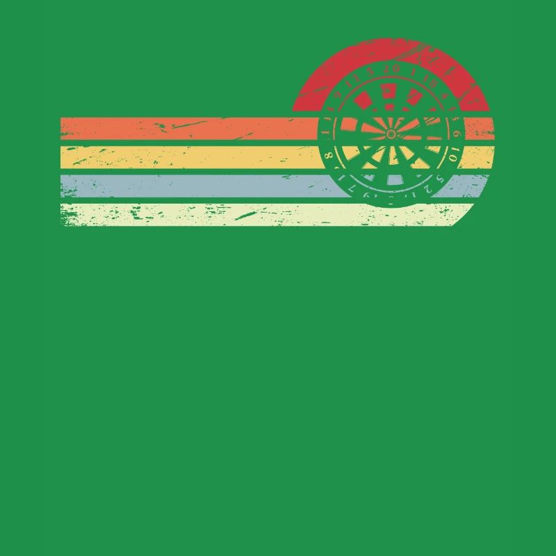 Retro Linien - Kreis - Dartscheibe -