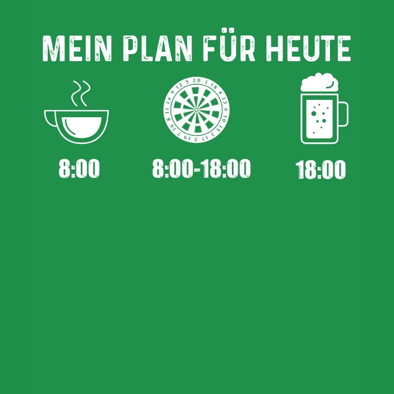 Mein Plan Fur Heute - Dartscheibe -