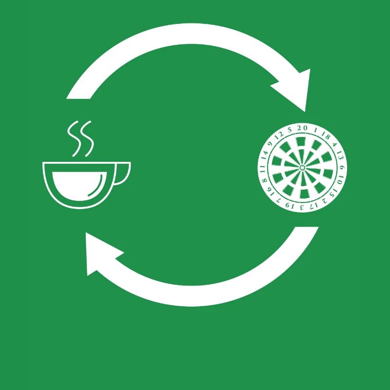 Loading the arrows - Coffee - Dartboard -