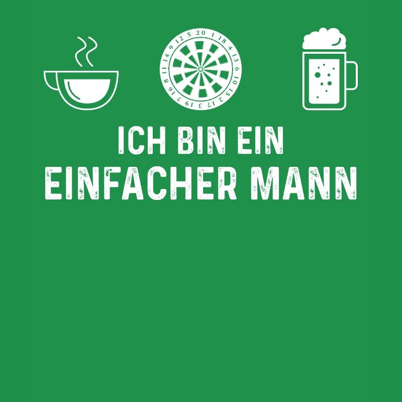 Ich Bin Ein Einfacher Mann - Dartscheibe -