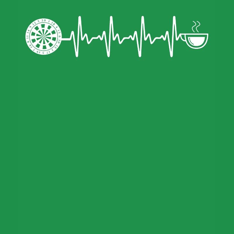 Kaffee - Herzklopfen - Dartscheibe